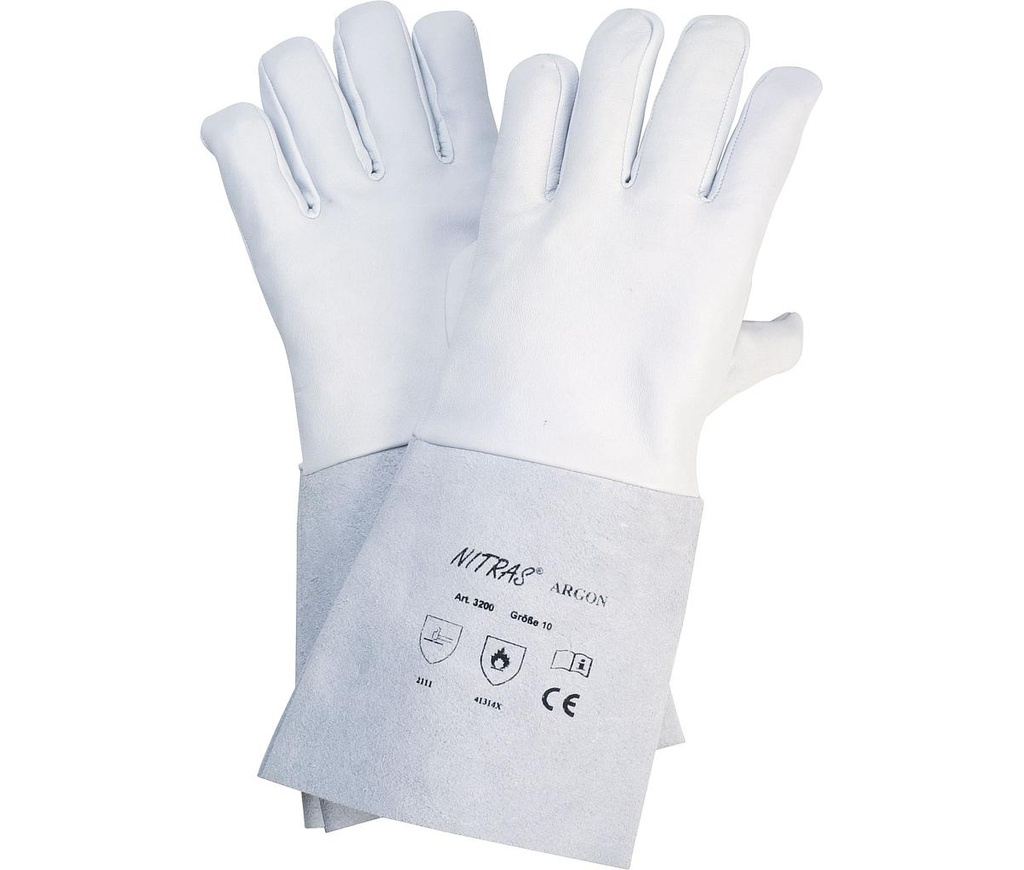 Lashandschoen nitras argon