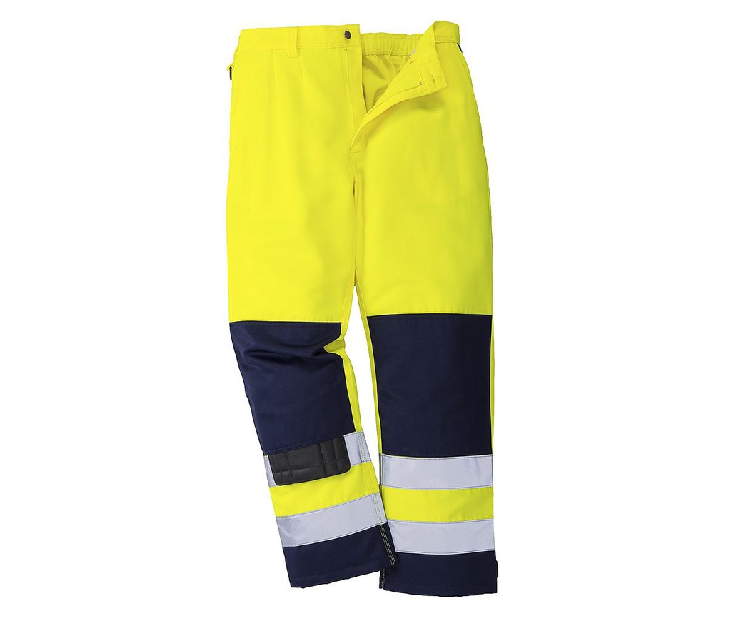 Broek fluo geel/navy TX71
