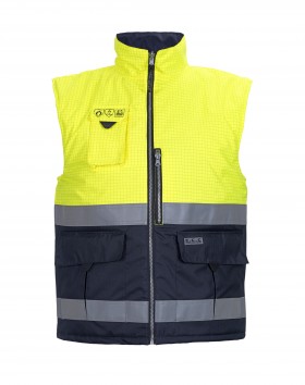 Bodywarmer Hydrowear Metz fr-as fluo geel/navy