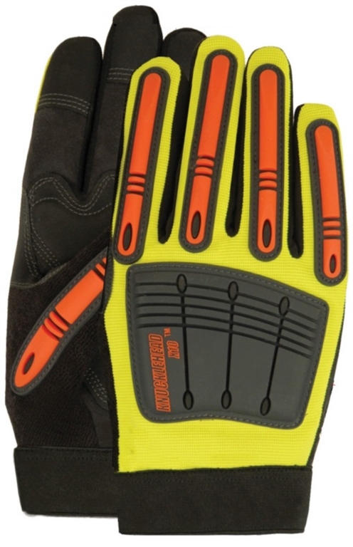 Handschoen Knucklehead X10 geel