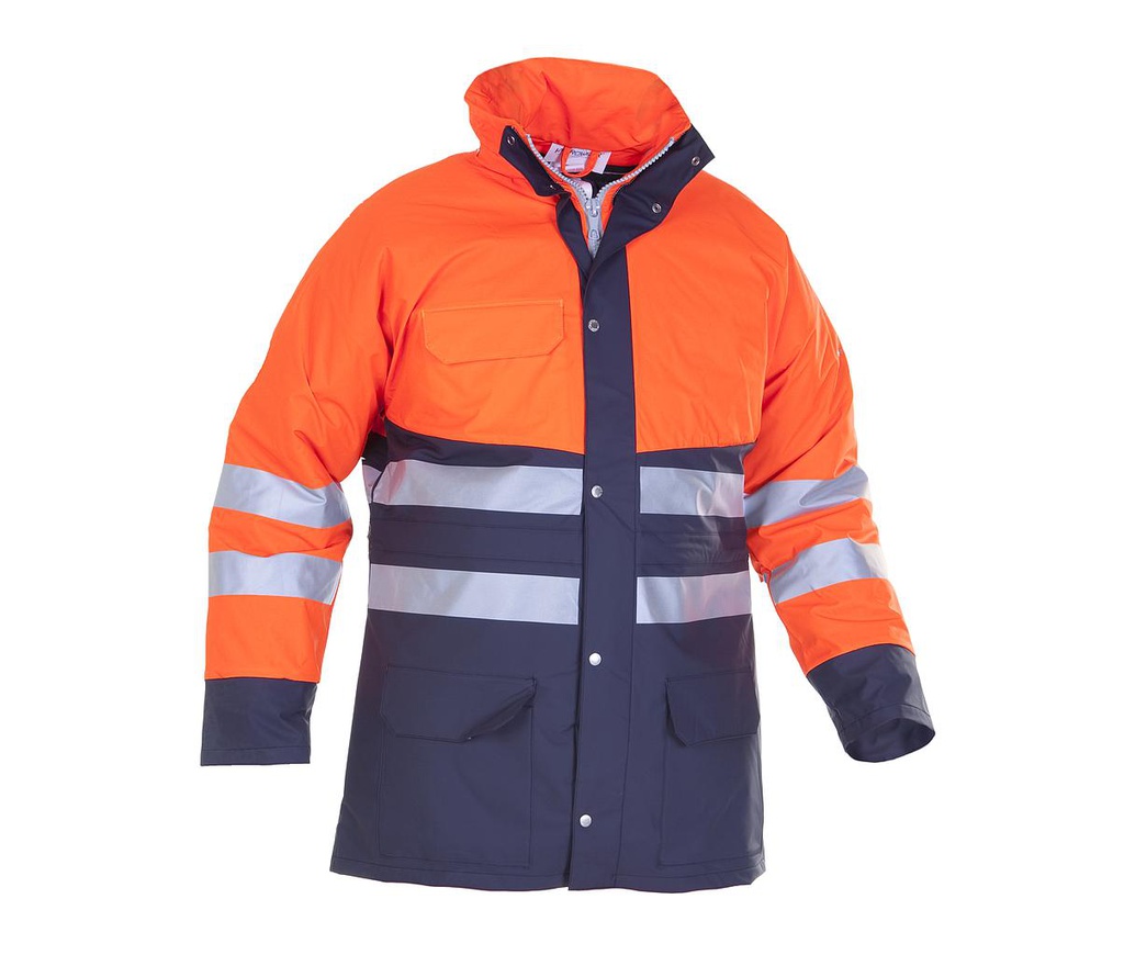 Regenparka hydrowear Plains fluo oranje/navy