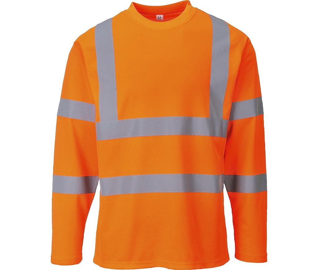 T-shirt S278 fluo oranje lange mouwen