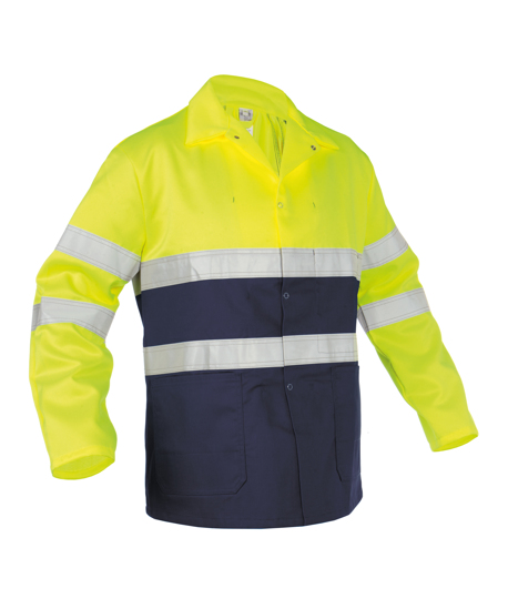 Vest Lins geel/navy