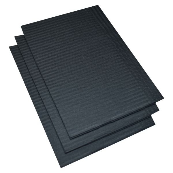 Nitras MCD Disposable napkins 33x45 cm, Tissue/PE, black, 007028