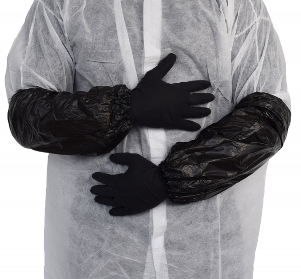 Nitras MCD CPE sleeve, black, approx. 40cm 4202