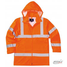 Regenjas H440 fluo oranje