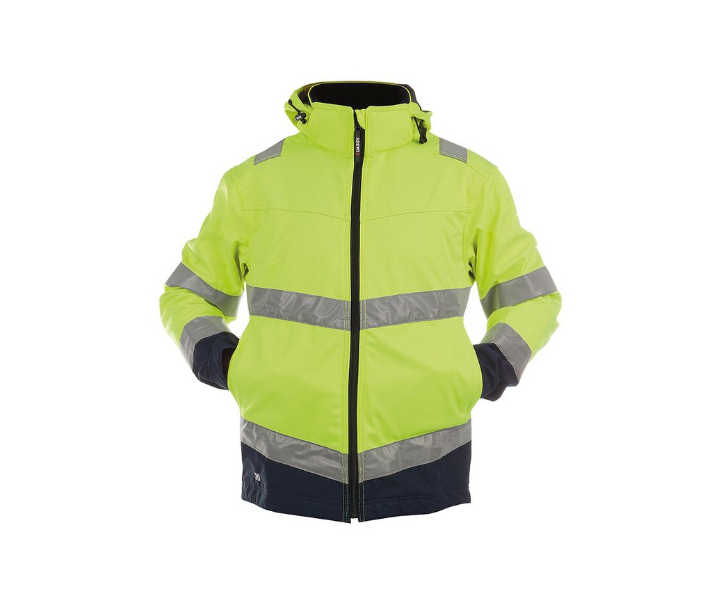 Softshell Dassy Malaga geel/navy