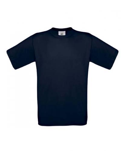 T-shirt b&c exact 150gr korte mouwen navy