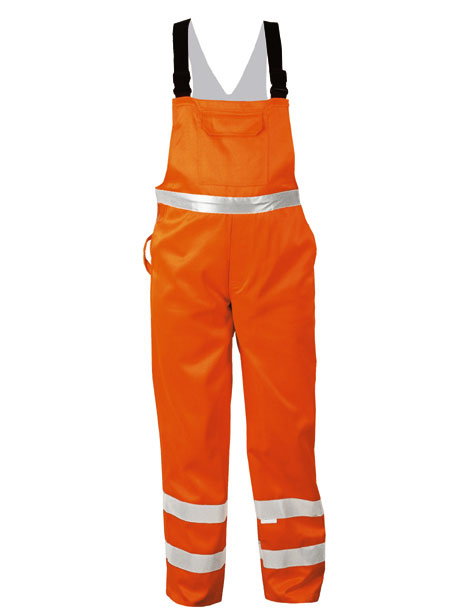 Bretelbroek fluo oranje p/k Kurt 2271