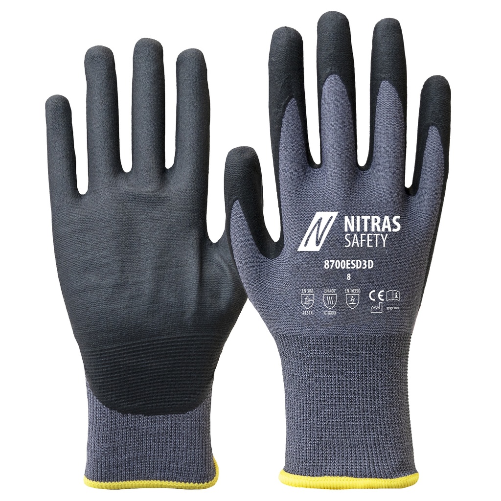 8700ESD3D-1210 NITRAS assembly gloves