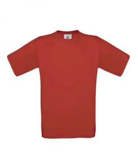T-shirt B&C E190 korte mouwen Rood