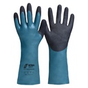 3455 NITRAS Chemikalienschutzhandschuhe petrol