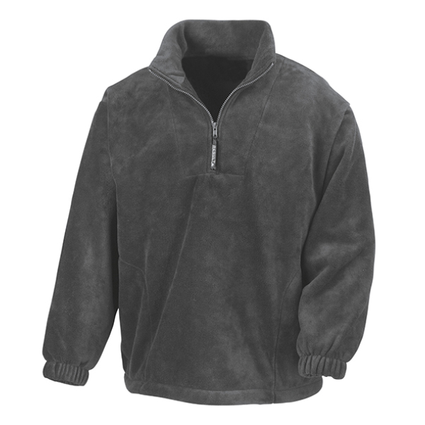 Fleece Result R033X 1/4 zip top Oxford grijs
