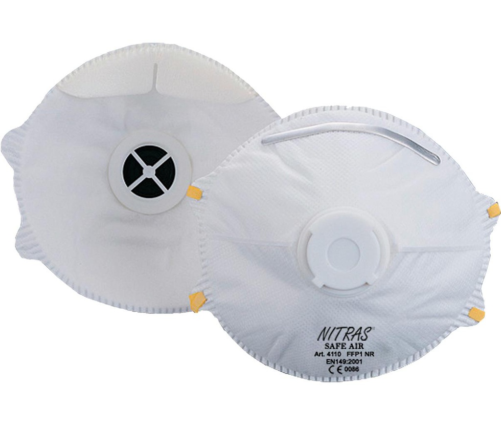 Stofmasker P1 4110 met ventiel (10st)