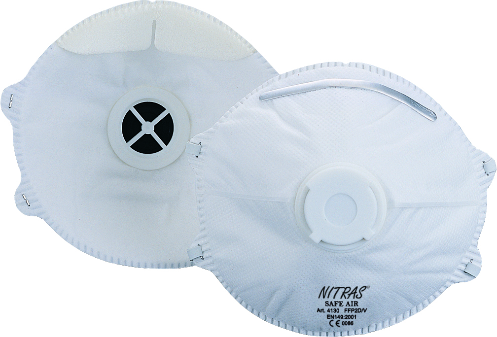 Stofmasker P2 4130SI met ventiel (15st)