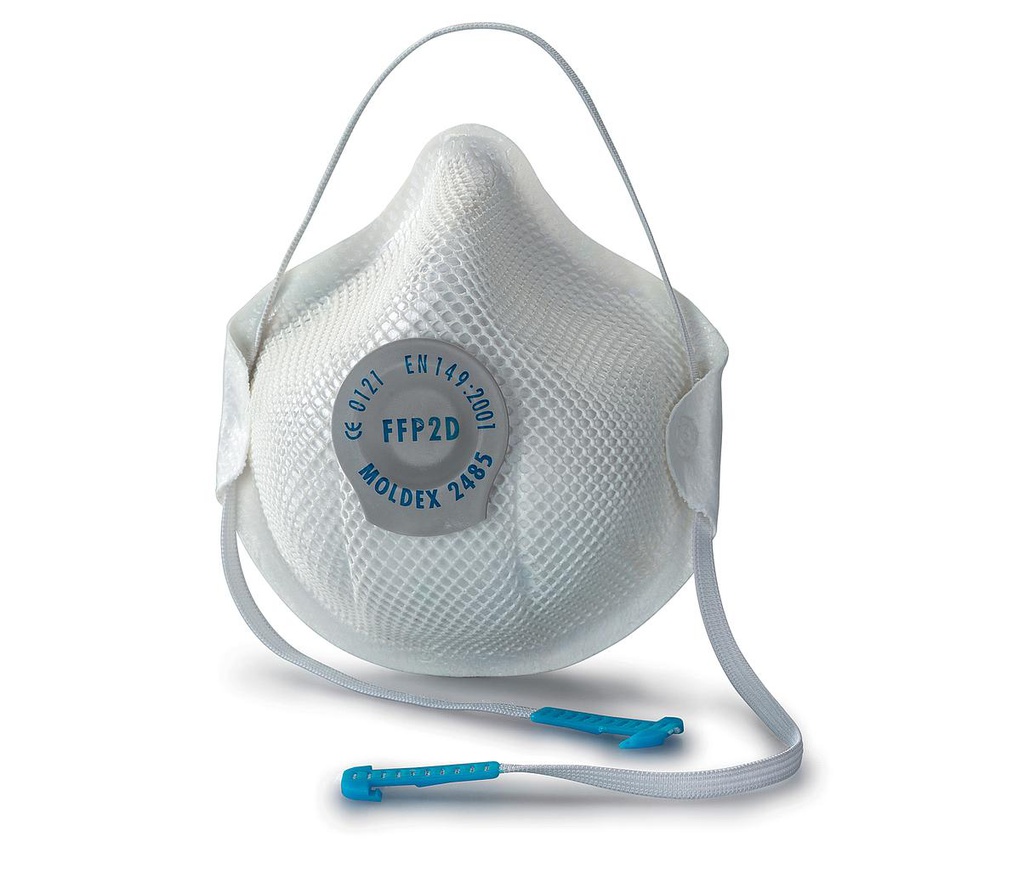 Stofmasker Moldex 2485 P2 met ventiel 20st