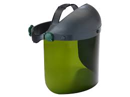 Gelaatsscherm Perfo B groene ruit 820406