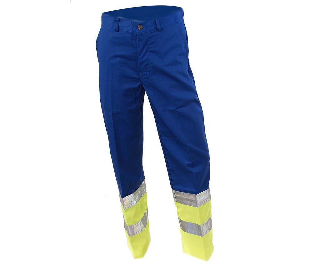 Broek p/k Fluo geel/royal blauw Corona