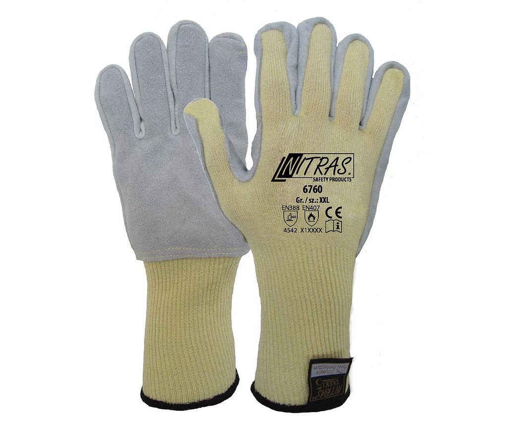 Handschoen nitras 6760 +45cm taeki sleeve