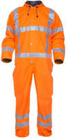 Regenoverall hydrowear Ureterp fluo oranje