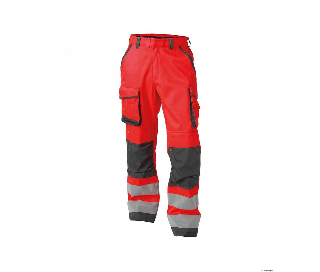 Broek dassy chicago rood/grijs