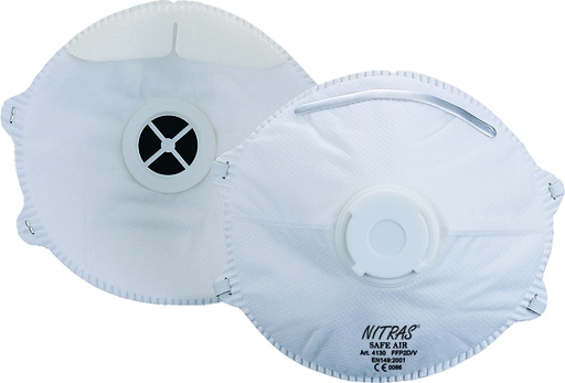 [070-00009] Stofmasker P2 4130 met ventiel (10st)
