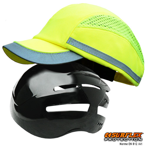 [040-00039] Stootpet/Bumpcap surflex all-seasons hiviz geel/yellow