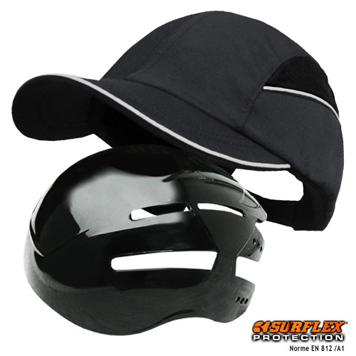 [040-00022] Stootpet/bumpcap Surflex all-seasons zwart