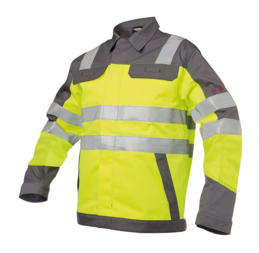 Vest Dassy franklin AS-Fr geel/grijs