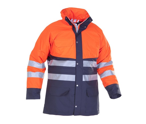 Regenparka hydrowear Plains fluo oranje/navy