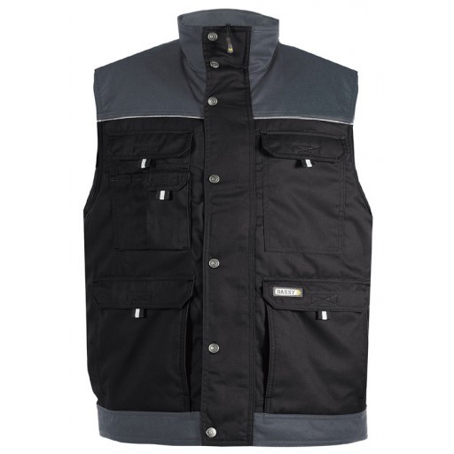 Bodywarmer Dassy hulst zwart/grijs