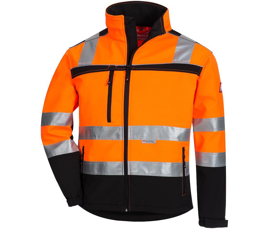  Softshell nitras hawkeye 7170 fluo oranje/zwart