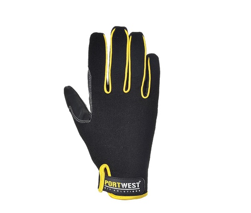 Handschoen A730 zwart/geel