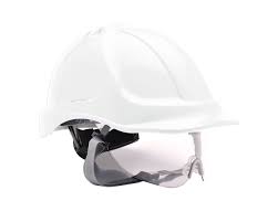 [040-00120] Helm met vizier Pw54 wit