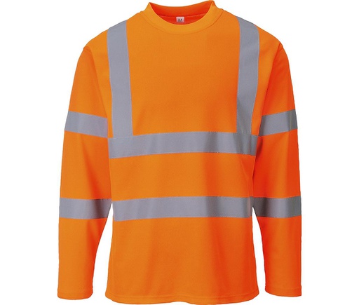T-shirt S278 fluo oranje lange mouwen