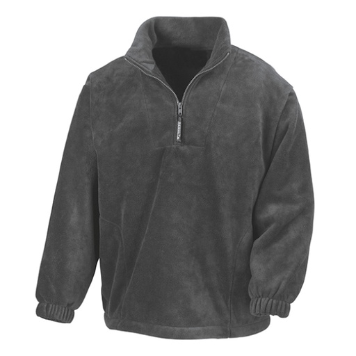 Fleece Result R033X 1/4 zip top Oxford grijs