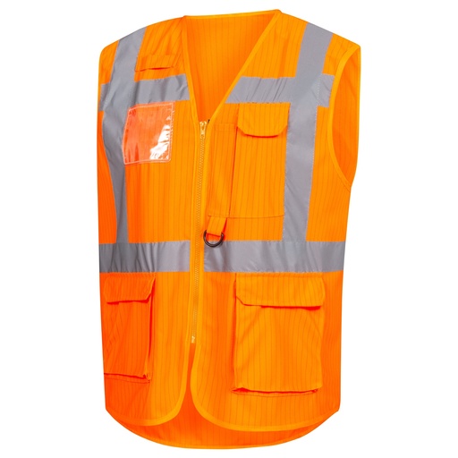 [7118-4100] 7118-4100 NITRAS high-visibility waistcoat